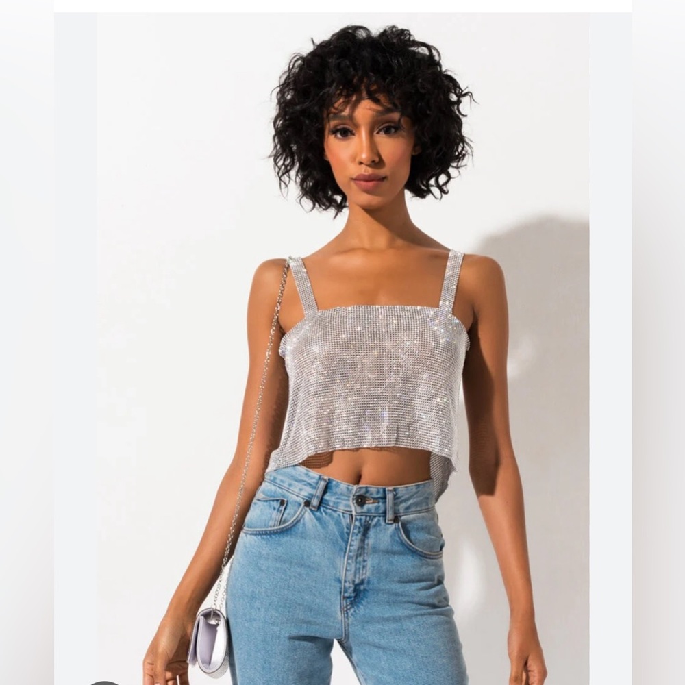 Silver top Rhinestone - Picture 5 of 10